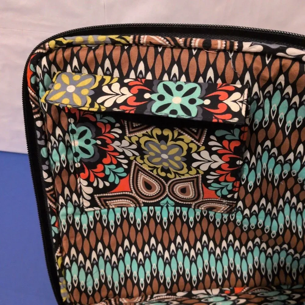 Vera Bradley Laptop Organizer bag case Enchantment fox peacock